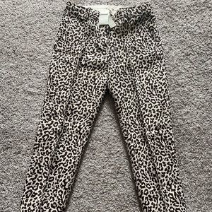 NWT Jcrew leopard print pants size 0